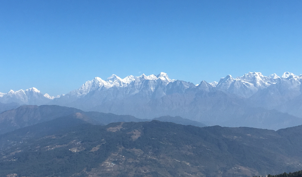 Mt. Everest range from Patale -  himaland.com